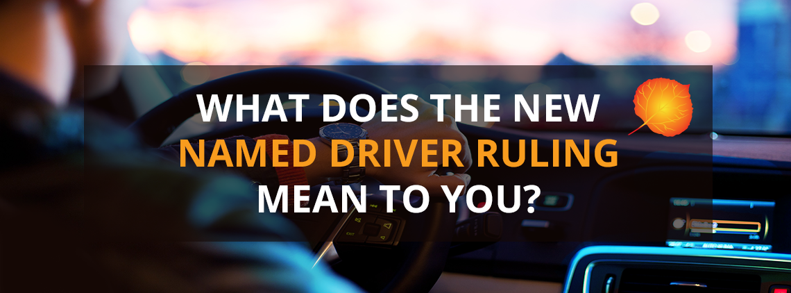 WHAT DOES THE NEW NAMED DRIVER RULING MEAN TO YOU